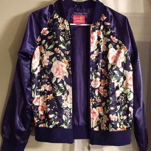 Insulated Floral Bomber jacket